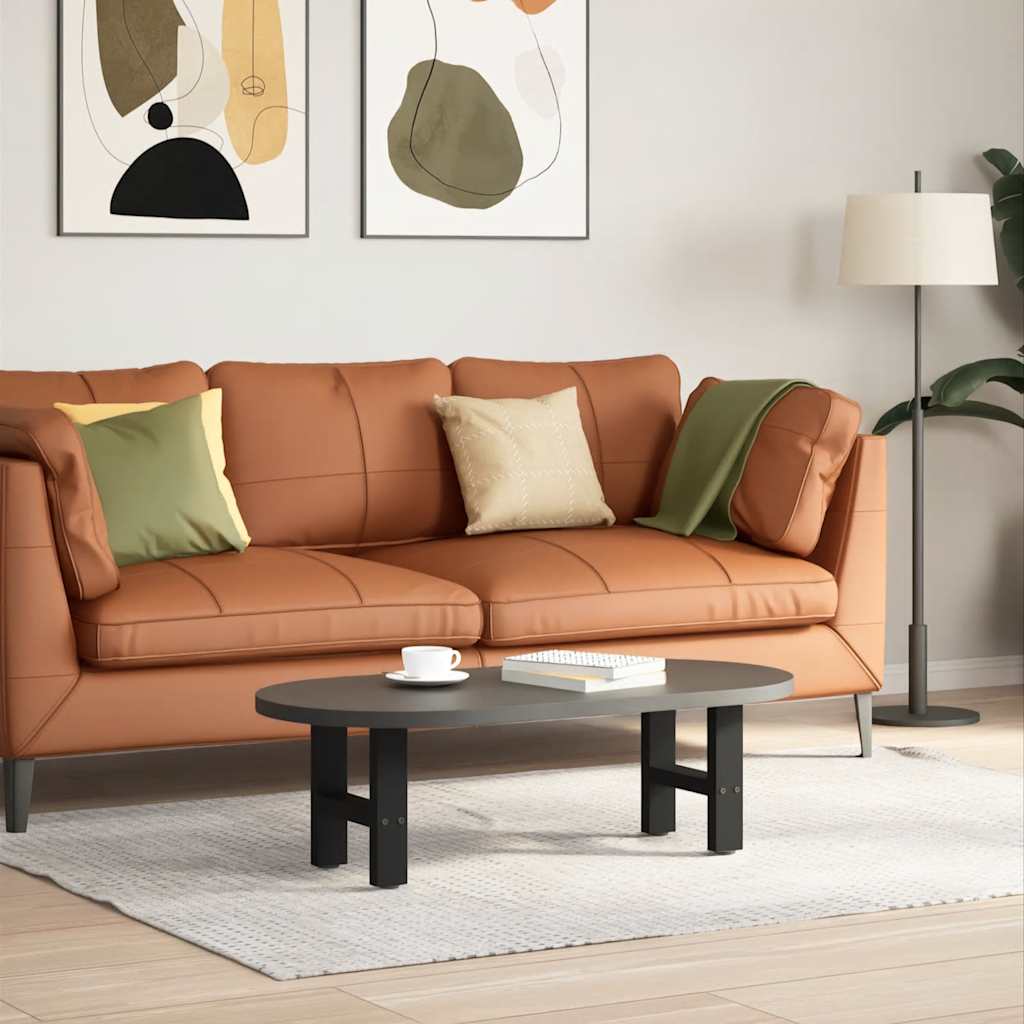 vidaXL Salontafelpoten 2 st 30x(30-31) cm staal zwart