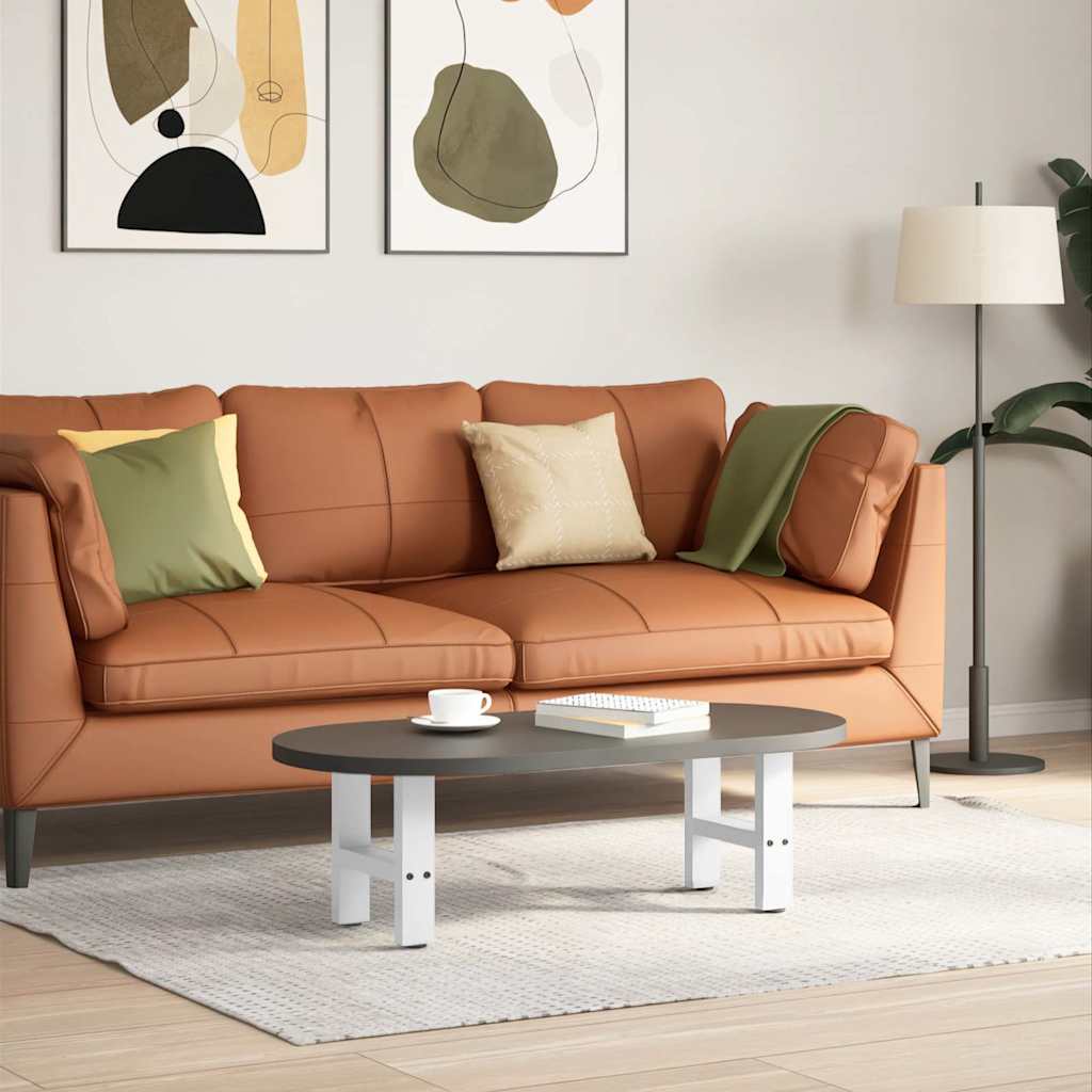vidaXL Salontafelpoten 2 st 30x(30-31) cm staal zwart