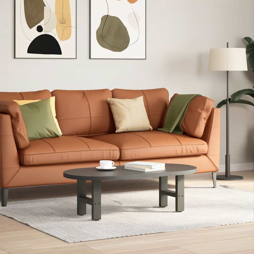vidaXL Salontafelpoten 2 st 30x(30-31) cm staal zwart
