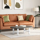 vidaXL Salontafelpoten 2 st 30x(30-31) cm staal zwart