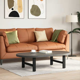 vidaXL Salontafelpoten 2 st 30x(30-31) cm staal zwart