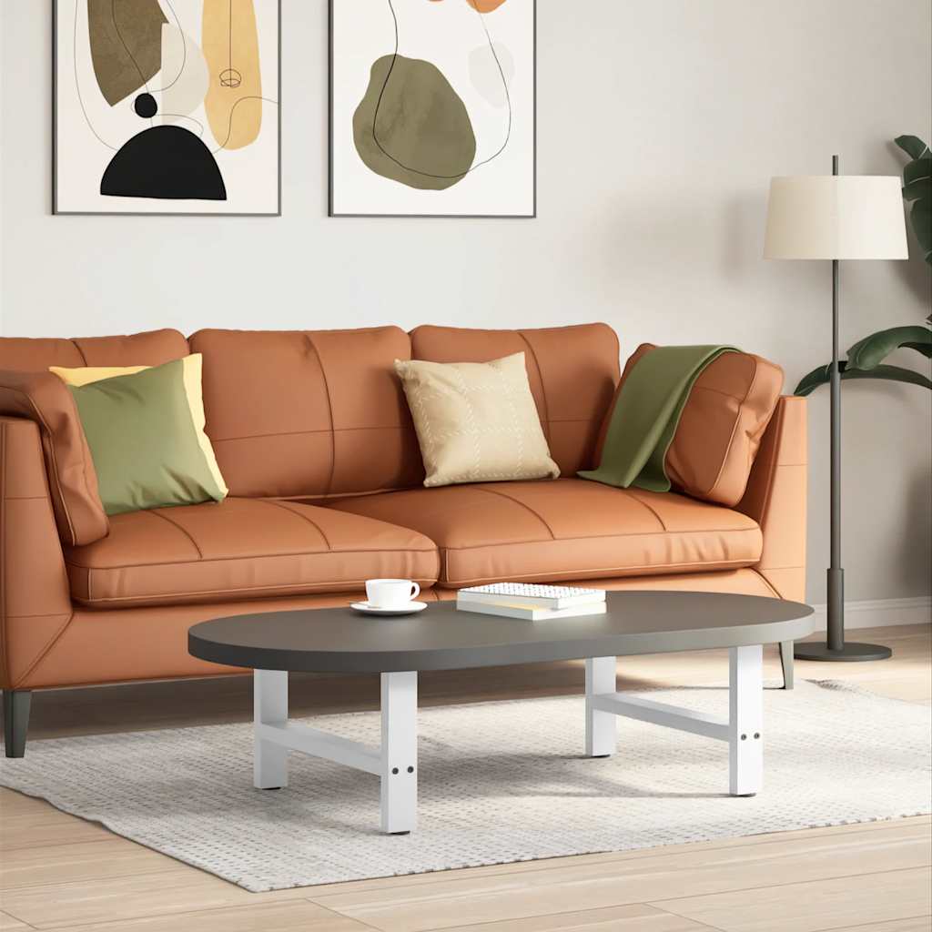 vidaXL Salontafelpoten 2 st 30x(30-31) cm staal zwart