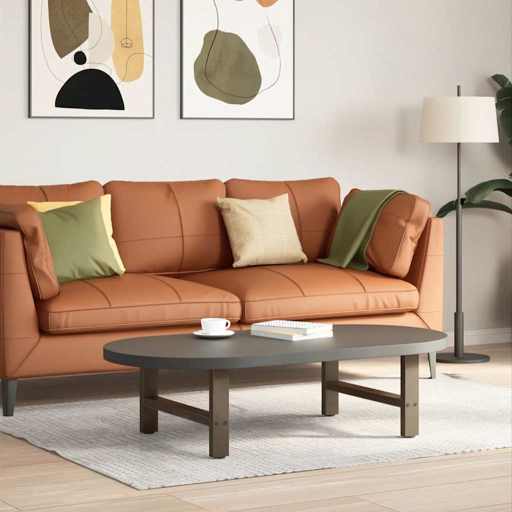 vidaXL Salontafelpoten 2 st 30x(30-31) cm staal zwart