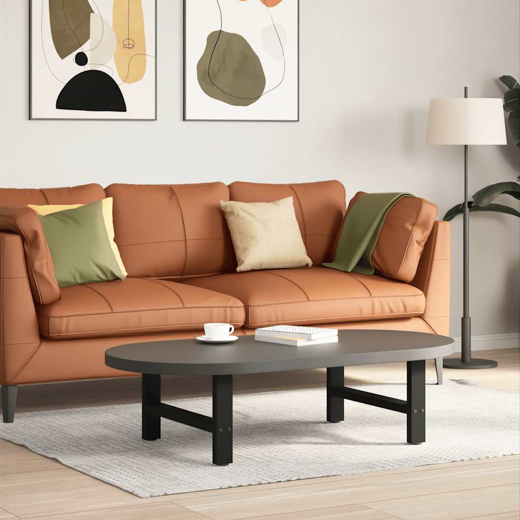 vidaXL Salontafelpoten 2 st 30x(30-31) cm staal zwart