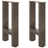 vidaXL Salontafelpoten 2 st 30x(30-31) cm staal zwart