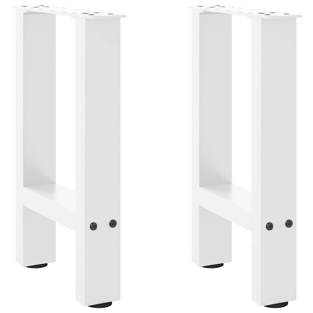 vidaXL Salontafelpoten 2 st 30x(30-31) cm staal zwart