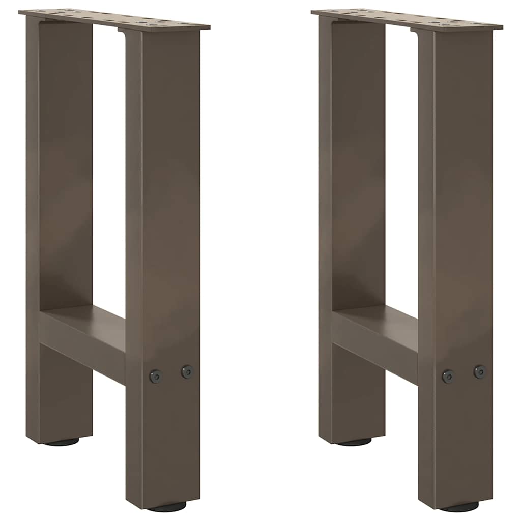 vidaXL Salontafelpoten 2 st 30x(30-31) cm staal zwart
