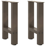 vidaXL Salontafelpoten 2 st 30x(30-31) cm staal zwart