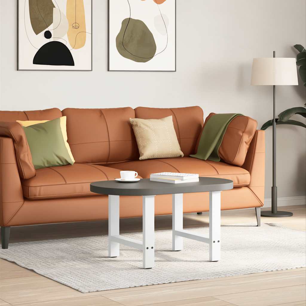vidaXL Salontafelpoten 2 st 30x(30-31) cm staal zwart