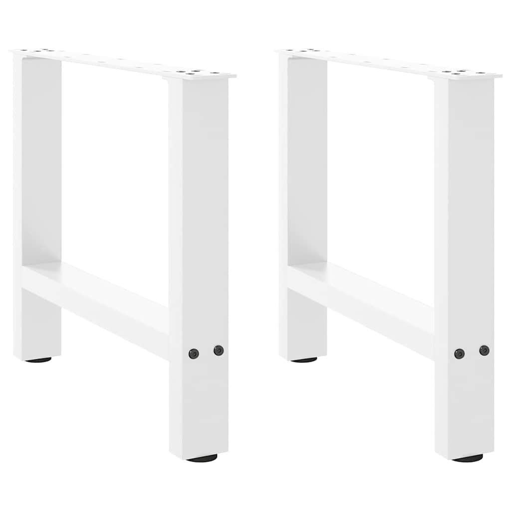 vidaXL Salontafelpoten 2 st 30x(30-31) cm staal zwart