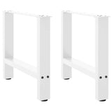 vidaXL Salontafelpoten 2 st 30x(30-31) cm staal zwart