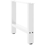 vidaXL Salontafelpoten 2 st 30x(30-31) cm staal zwart