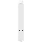 vidaXL Salontafelpoten 2 st 30x(30-31) cm staal zwart