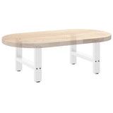 vidaXL Salontafelpoten 2 st 30x(30-31) cm staal zwart
