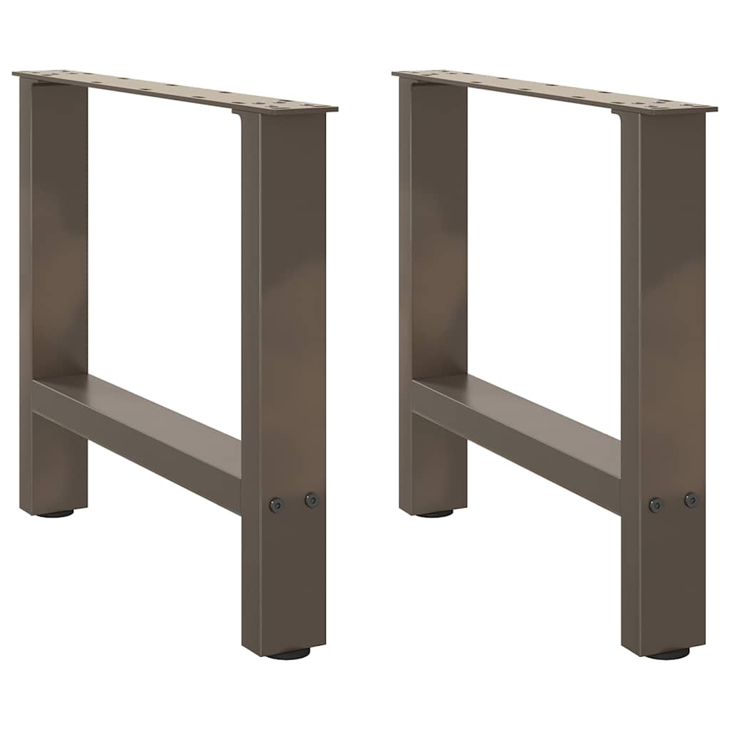 vidaXL Salontafelpoten 2 st 30x(30-31) cm staal zwart