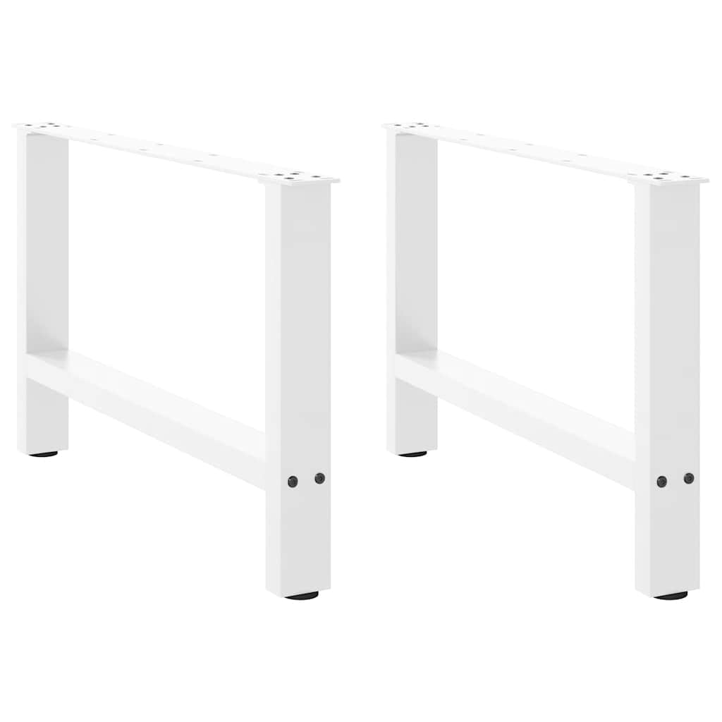vidaXL Salontafelpoten 2 st 30x(30-31) cm staal zwart