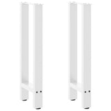 vidaXL Salontafelpoten 2 st 30x(30-31) cm staal zwart