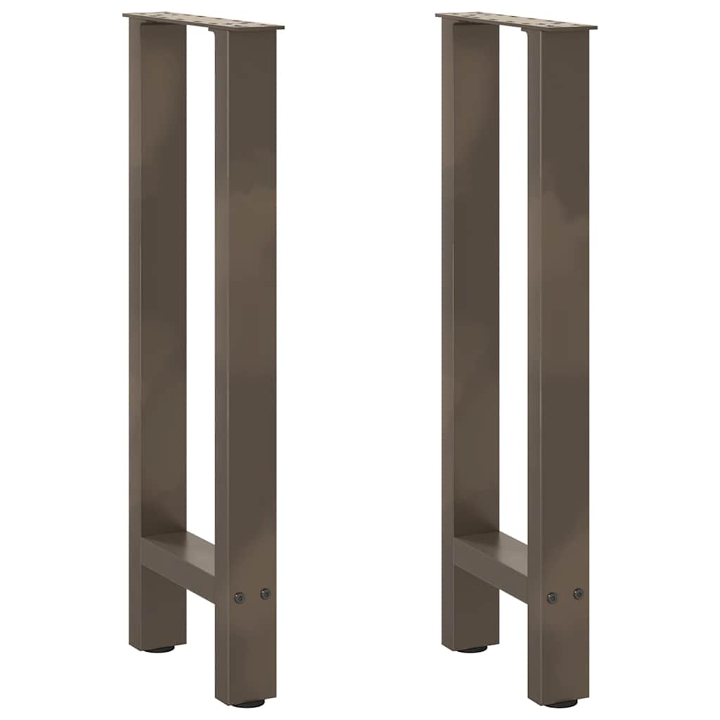 vidaXL Salontafelpoten 2 st 30x(30-31) cm staal zwart