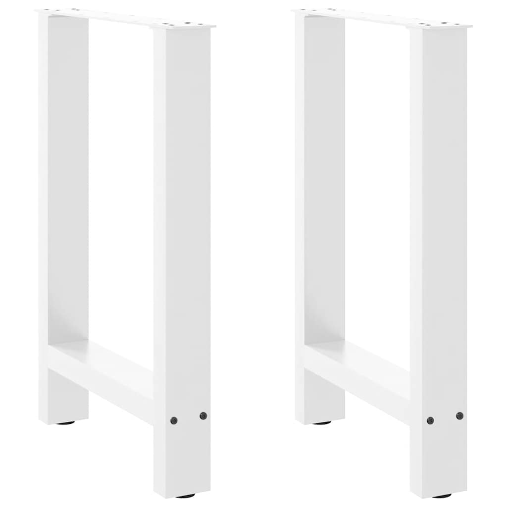 vidaXL Salontafelpoten 2 st 30x(30-31) cm staal zwart
