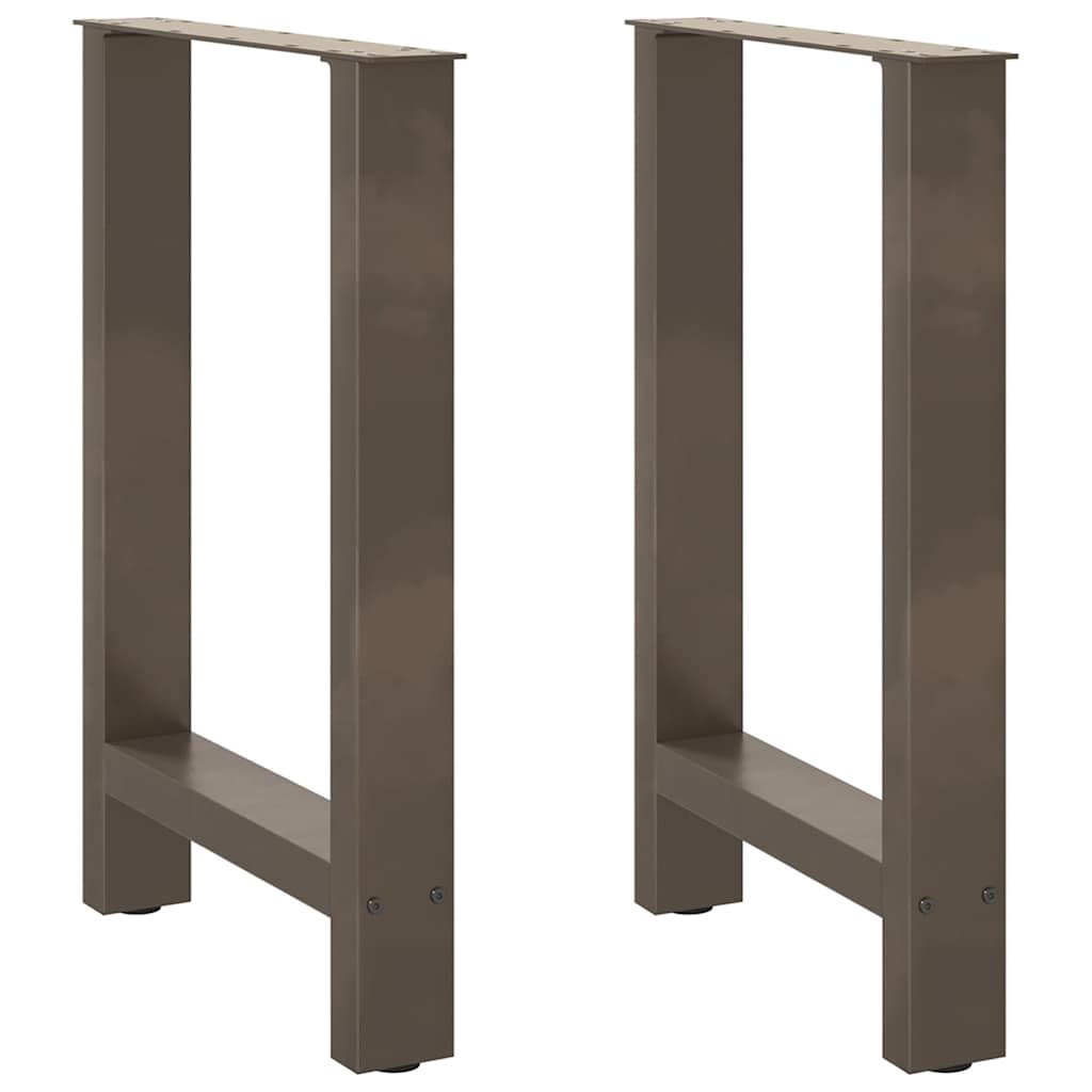 vidaXL Salontafelpoten 2 st 30x(30-31) cm staal zwart