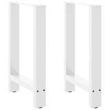 vidaXL Salontafelpoten 2 st 30x(30-31) cm staal zwart