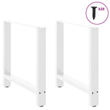 vidaXL Salontafelpoten 2 st 30x(30-31) cm staal zwart