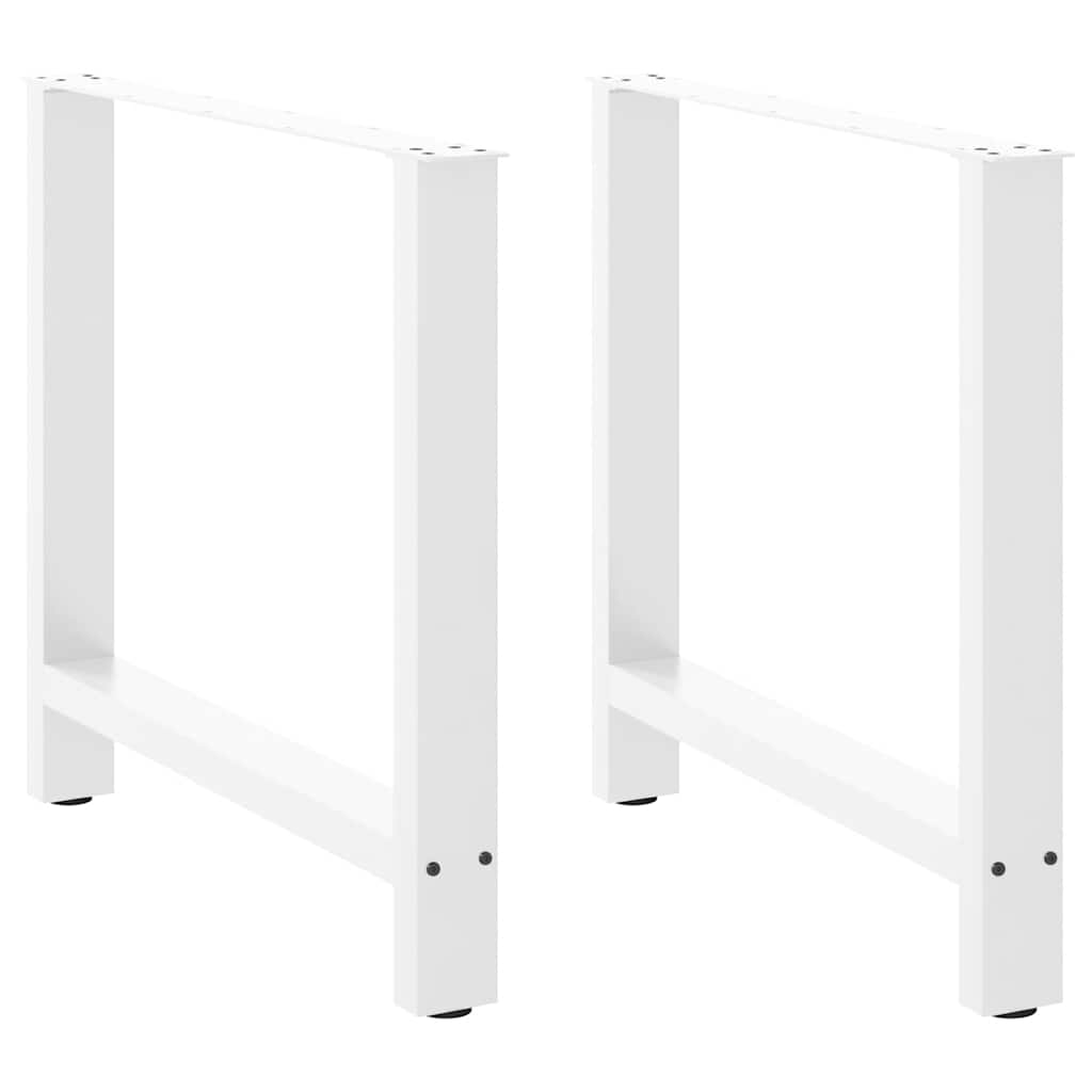 vidaXL Salontafelpoten 2 st 30x(30-31) cm staal zwart