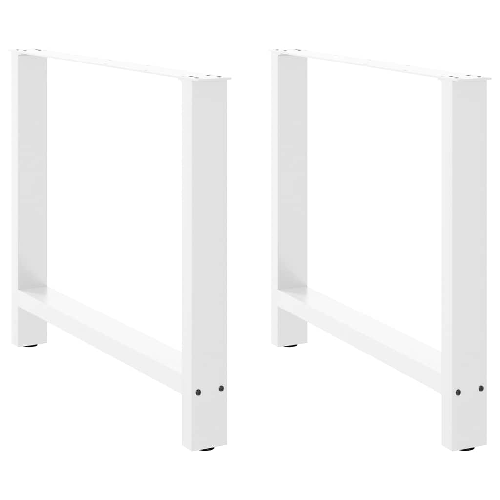 vidaXL Salontafelpoten 2 st 30x(30-31) cm staal zwart