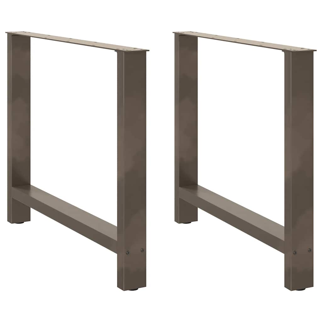 vidaXL Salontafelpoten 2 st 30x(30-31) cm staal zwart