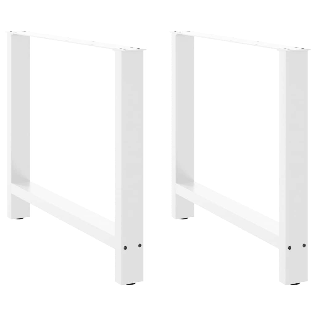 vidaXL Salontafelpoten 2 st 30x(30-31) cm staal zwart