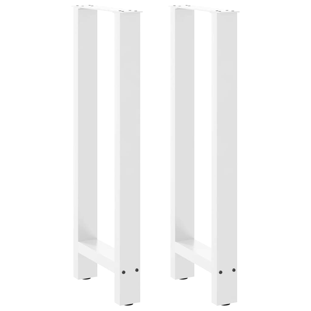 vidaXL Salontafelpoten 2 st 30x(30-31) cm staal zwart