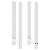 vidaXL Salontafelpoten 2 st 30x(30-31) cm staal zwart