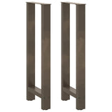 vidaXL Salontafelpoten 2 st 30x(30-31) cm staal zwart