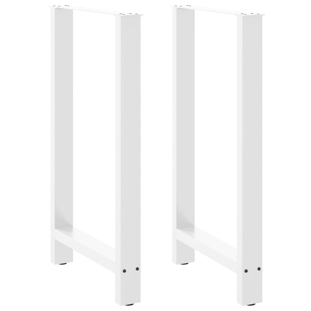 vidaXL Salontafelpoten 2 st 30x(30-31) cm staal zwart