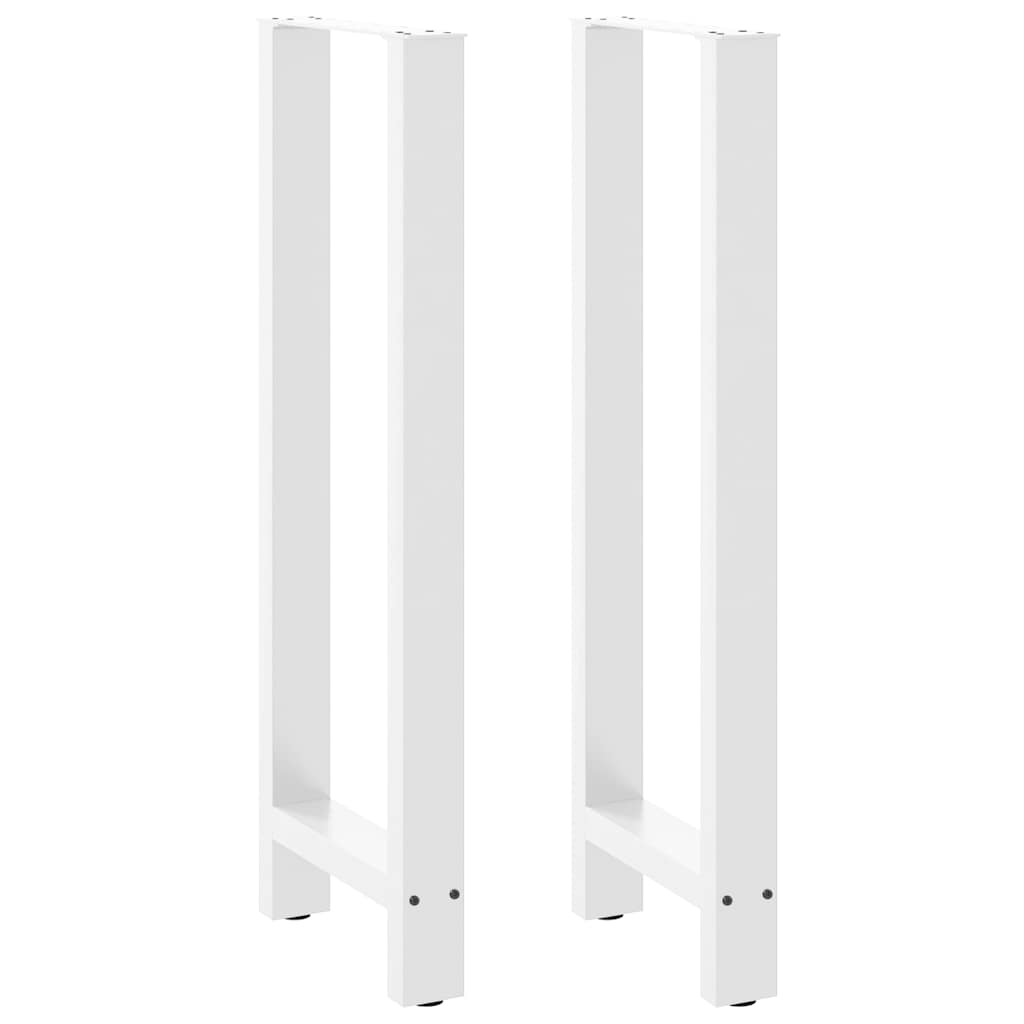 vidaXL Salontafelpoten 2 st 30x(30-31) cm staal zwart