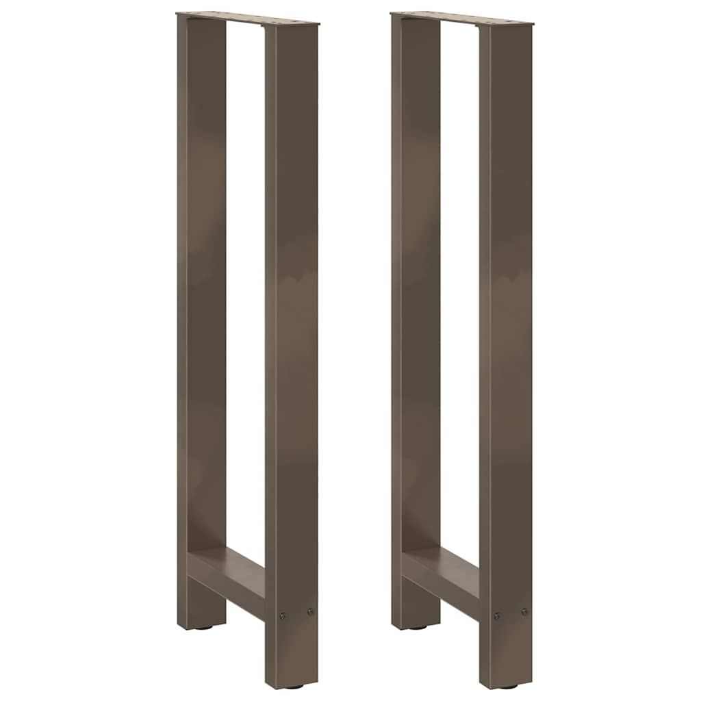 vidaXL Salontafelpoten 2 st 30x(30-31) cm staal zwart