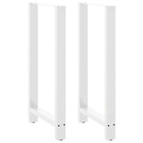 vidaXL Salontafelpoten 2 st 30x(30-31) cm staal zwart