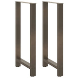 vidaXL Salontafelpoten 2 st 30x(30-31) cm staal zwart