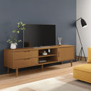 vidaXL Tv-meubel MOLDE 158x40x49 cm massief grenenhout wit
