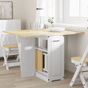 vidaXL Eettafel Corona inklapbaar massief grenenhout wasbruin