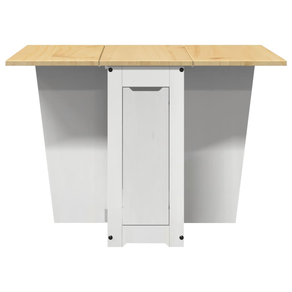 vidaXL Eettafel Corona inklapbaar massief grenenhout wasbruin