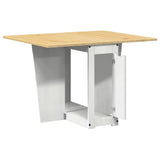 vidaXL Eettafel Corona inklapbaar massief grenenhout wasbruin