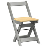 vidaXL Eetkamerstoelen 4 st Corona inklapbaar grenenhout wasbruin