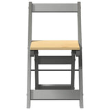 vidaXL Eetkamerstoelen 4 st Corona inklapbaar grenenhout wasbruin
