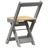 vidaXL Eetkamerstoelen 4 st Corona inklapbaar grenenhout wasbruin