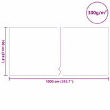 vidaXL Pond Fleece Grey 1 x 10 m Polyester and Cotton