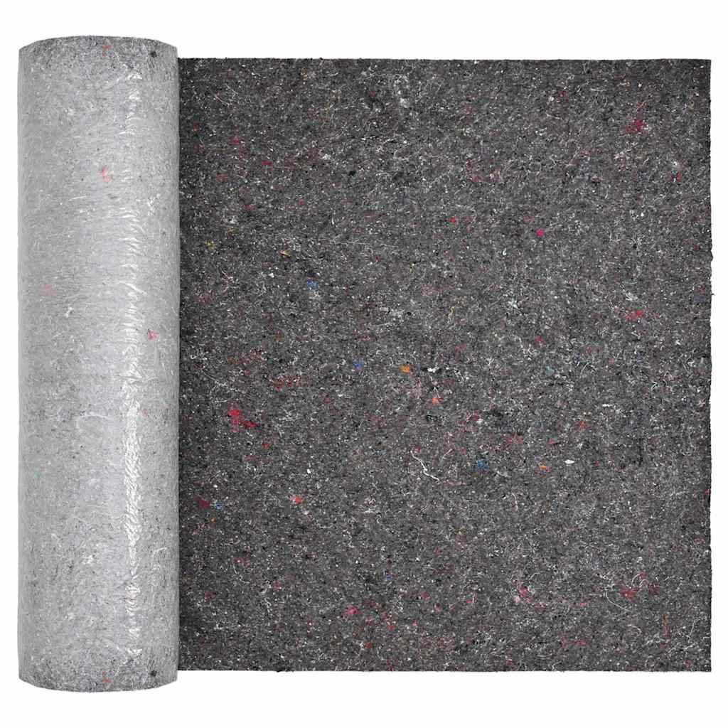 vidaXL Pond Fleece Grey 1 x 10 m Polyester and Cotton