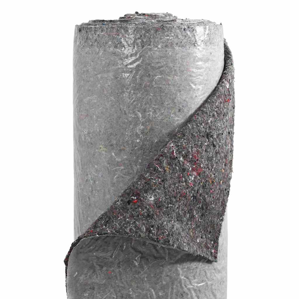 vidaXL Pond Fleece Grey 1 x 10 m Polyester and Cotton