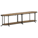 vidaXL Tv-meubel 100x42x40 cm massief ruw mangohout