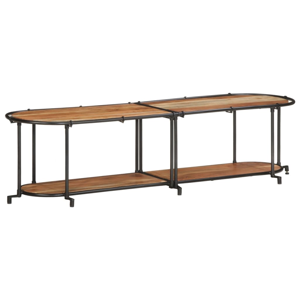 vidaXL Tv-meubel 100x42x40 cm massief ruw mangohout